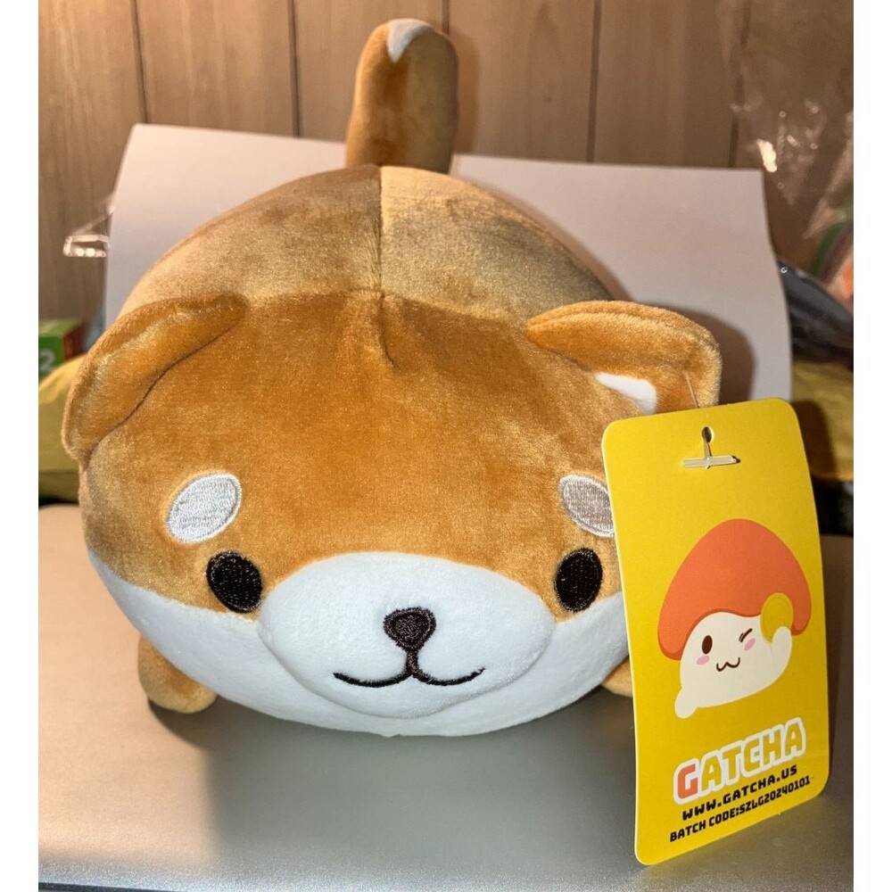 GATCHA PURPLE CORGI DOG CUTE BABY PUPPY 9" PLUSH CLAWCADE EDITION NWT 2022